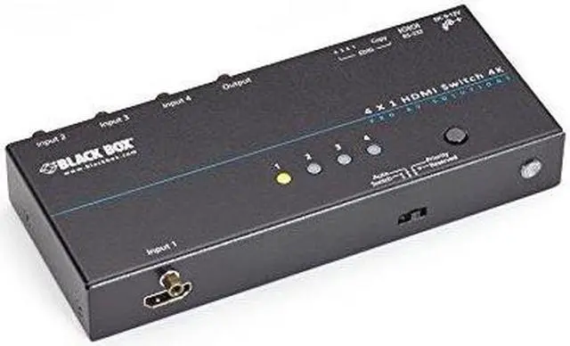 Alt view image 3 of 4 - Black Box VSW-HDMI4X1-4K 4K HDMI Switch - 4x1