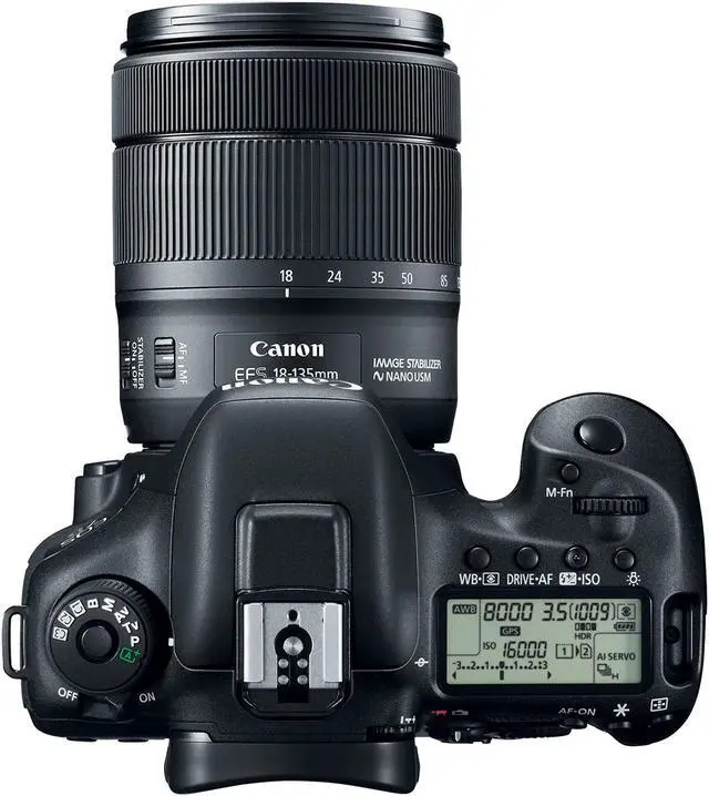 Alt view image 4 of 4 - Canon EOS 7D Mark II DSLR Camera with 18-135mm Lens & W-E1 Wi-Fi Adapter With Memory Card Kit, Filter Kit, Backpack, Tripod, LED Light and Cleaning Kit