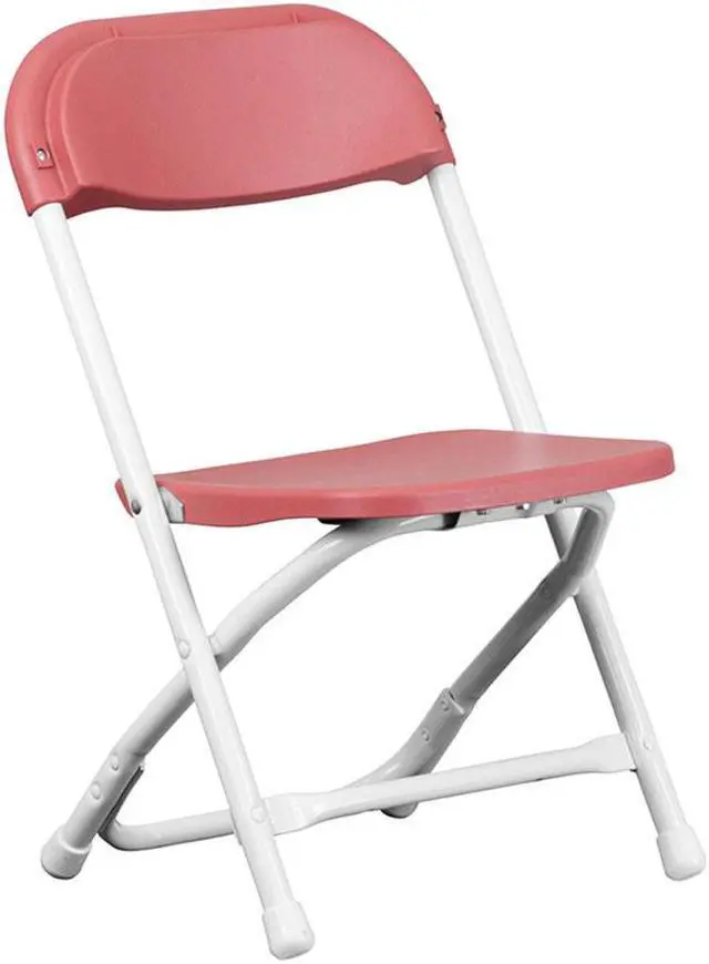 Alt view image 5 of 20 - Flash Furniture Plastic Kids Folding Chair Burgundy 2 Pieces (2YKIDBY)