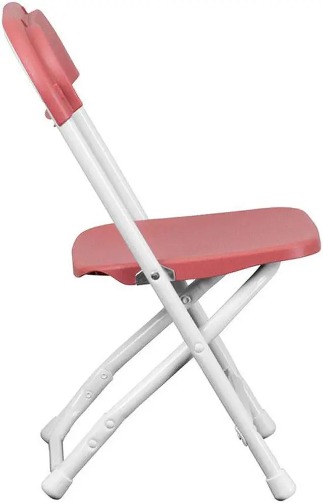 Alt view image 6 of 20 - Flash Furniture Plastic Kids Folding Chair Burgundy 2 Pieces (2YKIDBY)