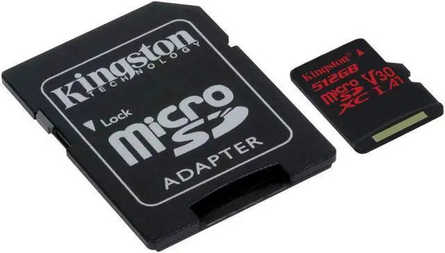 Alt view image 3 of 3 - Kingston 512GB MicroSDXC Canvas React Memory Card