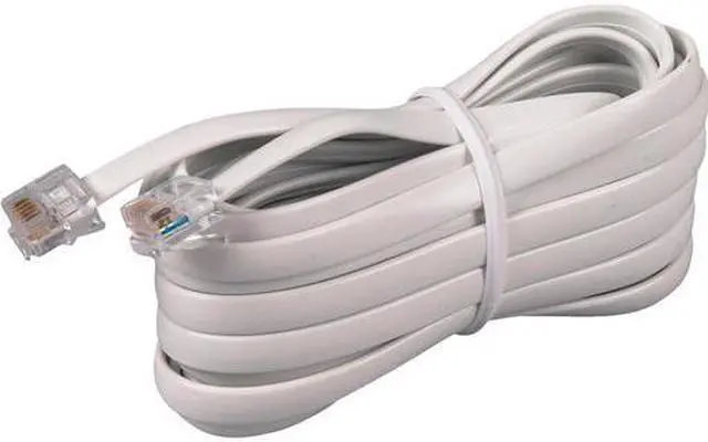 Main image of Voxx Accessories 15' Wht Phone Cord TP231WHR Unit: CARD