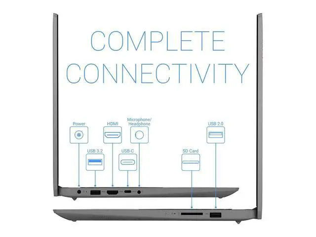 Alt view image 3 of 6 - Lenovo IdeaPad 3 Laptop, 15.6" IPS FHD Touch Display, Intel Core i5-1135G7 Upto 4.2GHz, 20GB RAM, 512GB NVMe SSD, Wi-Fi, Bluetooth, Windows 10 Pro S