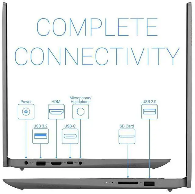 Alt view image 3 of 6 - Lenovo IdeaPad 3 Laptop, 15.6" IPS FHD Touch Display, Intel Core i5-1135G7 Upto 4.2GHz, 12GB RAM, 512GB NVMe SSD, Wi-Fi, Bluetooth, Windows 10 Pro
