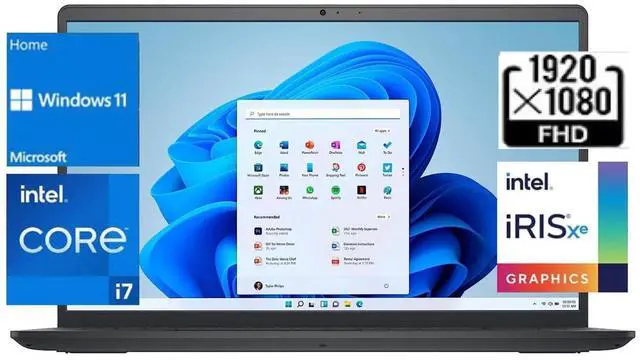 Alt view image 4 of 4 - Dell Inspiron 3530 15.6" FHD Touch Laptop,Intel Core i7-1355U,Intel Iris Xe Graphics,Wi-Fi6 and Bluetooth 5.3,64 GB RAM|1 TB SSD,Windows11 Home,Carbon Black