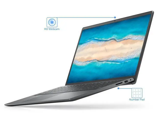 Alt view image 2 of 7 - Dell Inspiron 3511 Laptop, 15.6" FHD Display, Intel Core i5-1035G1 Upto 4.2GHz, 32GB RAM, 256GB NVMe SSD, HDMI, Card Reader, Wi-Fi, Bluetooth, Windows 11 Home