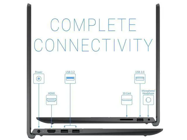 Alt view image 3 of 7 - Dell Inspiron 3511 Laptop, 15.6" FHD Display, Intel Core i5-1035G1 Upto 4.2GHz, 32GB RAM, 256GB NVMe SSD, HDMI, Card Reader, Wi-Fi, Bluetooth, Windows 11 Home