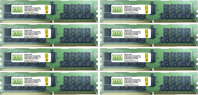 256GB Kit (8 x 32GB) DDR4-2400 PC4-19200 ECC Registered Memory for