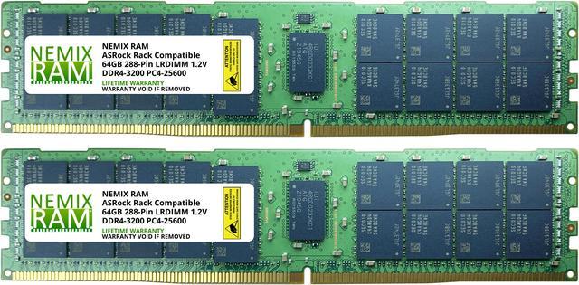 128GB DDR4-3200 PC4-25600 ECC Load Reduced Memory for ASRock Rack