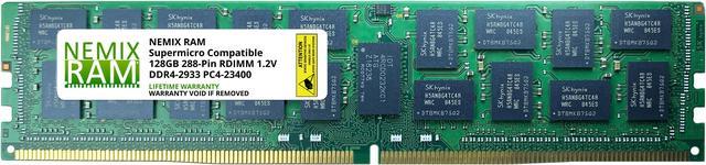 NEMIX RAM MEM-DR412MH-ER29 128GB Replacement Memory for Supermicro