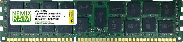 128GB DDR4-2666 PC4-21300 LRDIMM Memory for Supermicro H11DSi AMD