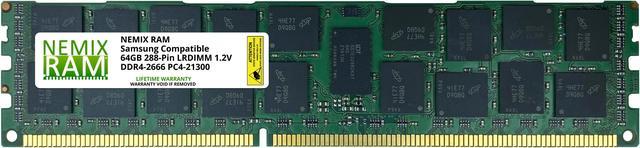 NEMIX RAM 64GB Replacement for Samsung M386A8K40CM2-CTD DDR4-2666 ECC  LRDIMM 4Rx4