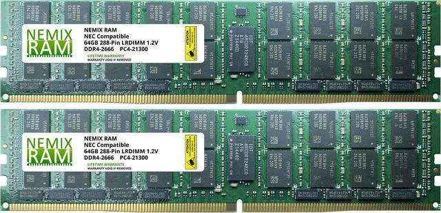 NEMIX RAM NE3302-H104F for NEC Express5800/A2040e 128GB (2x64GB) LRDIMM  Memory