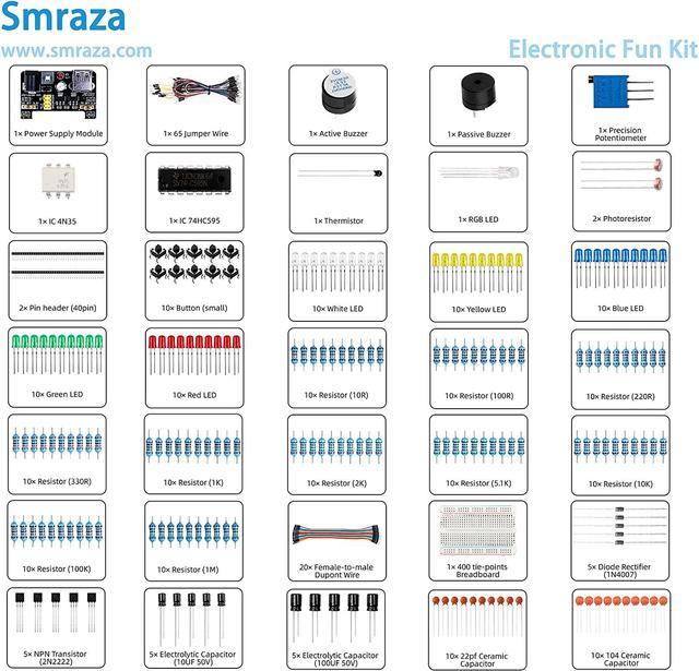 Smraza Progetto Starter Completo Kit per Arduino con Breadboard