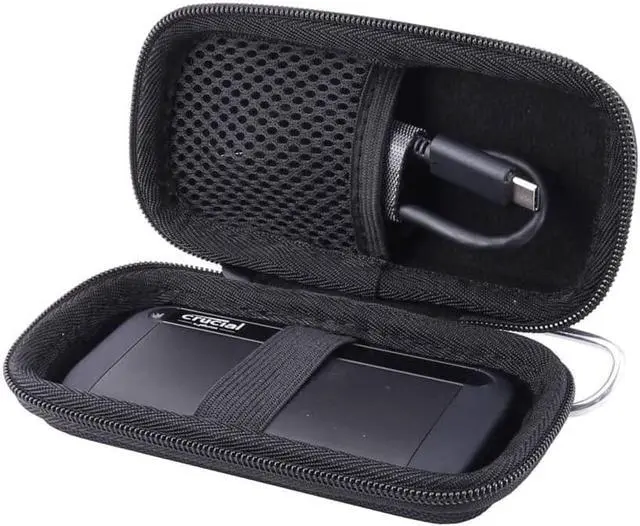 Alt view image 2 of 4 - Hard Carrying Case Case Compatible for Crucial 1TB/500GB X8 Portable SSD (Storage)