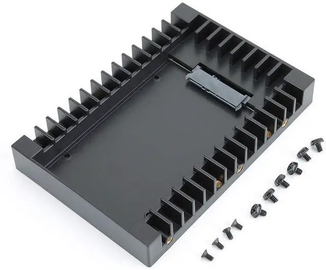 Alt view image 6 of 7 - Esenlong 2.5 SSD SATA to 3.5 Hard Drive Adapter Internal Drive Bay Converter Mounting Bracket Caddy Tray for 7/9.5/12.5mm 2.5 inch HDD/SSD with SATA III Interface