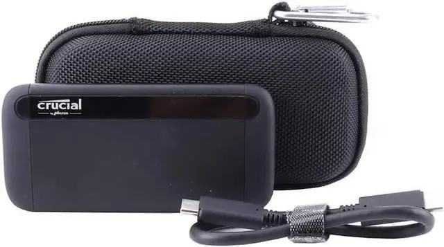 Alt view image 4 of 4 - Hard Carrying Case Case Compatible for Crucial 1TB/500GB X8 Portable SSD (Storage)