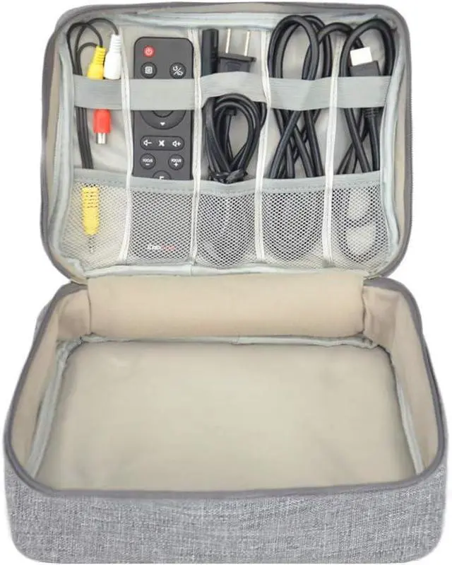 Alt view image 4 of 7 - CaGerritying Bag Case Storage Organizer for Projectors and Accessories (Grey, Single), Gray