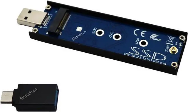 Main image of M2 SSD USB,USB 3.0 M.2 SATA 3 SSD Card,NGFF B-M Key External Case with USB 3.1 Type C Connector