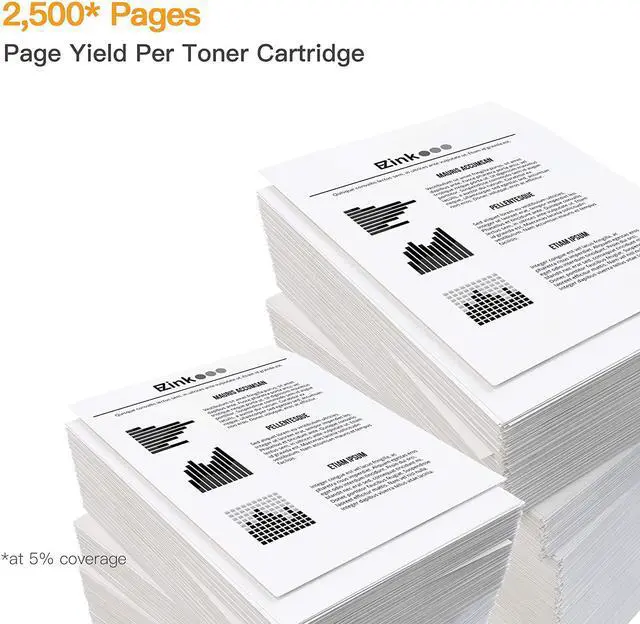 Alt view image 3 of 7 - Limeink Compatible Toner Cartridge Replacement for Dell H625cdw Toner H825cdw for Dell Toner S2825cdn High Yield Laser Toner Cartridges For H625 H825 s2825 Ink 5 Pack 2 Black 1 Cyan 1 Yellow 1 Magenta