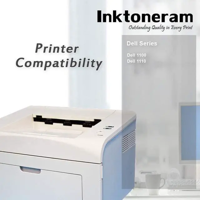 Alt view image 7 of 7 - Inktoneram Compatible Toner Cartridges Replacement for Dell 1110 1100 310-6640 310-7660 (Black, 2-Pack)