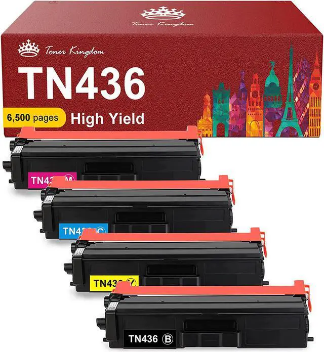 Main image of Toner Kingdom Compatible Toner Cartridge Replacement for Brother TN 436 TN436 High Yield TN433 TN 433 TN431 for Brother HL-L8360CDW HL-L8260CDW MFC-L8900CDW HL-L8360CDWT MFC-L8610CDW Printer (4 Packs)