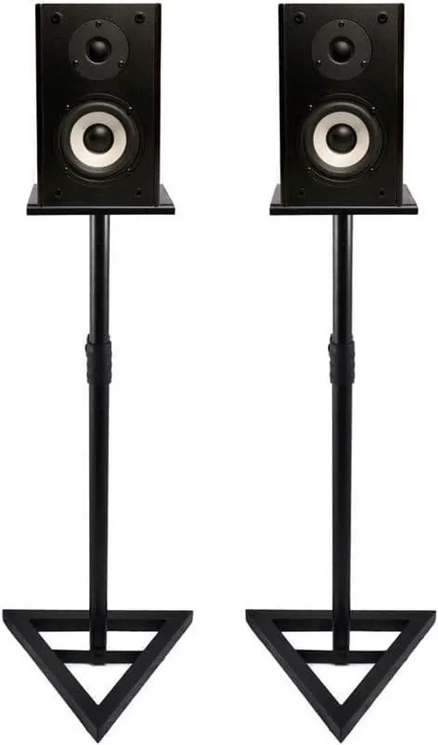 Alt view image 3 of 4 - P PSTND35 Heavy Duty Telescoping Speaker Stands with Height Adjustment, Set of 2