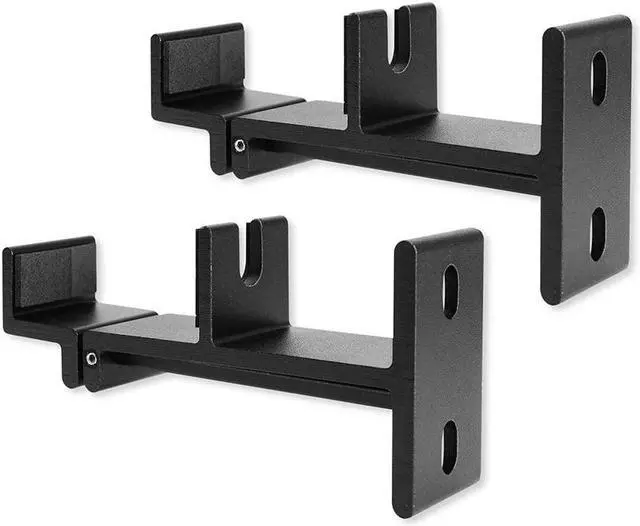 Alt view image 3 of 7 - Adjustable Soundbar Wall Mount, Universal Sound Bar Bracket for Mounting Under TV, Compatible with SONOS Samsung LG VIZIO Bose ROKU Soundbar, Black