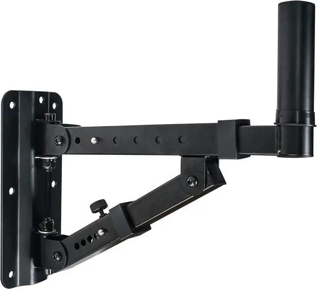Alt view image 2 of 4 - Sound Town 2-Pack Adjustable Wall Mount Speaker Brackets with 180-degree Swivel (STWSD-048B)