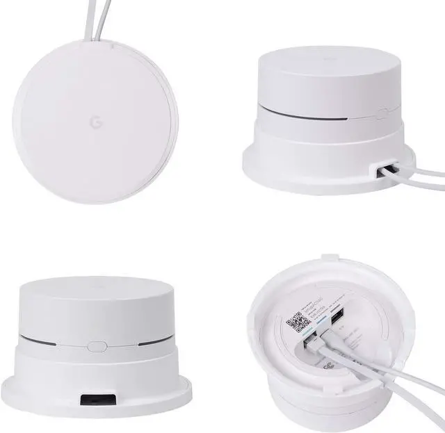 Alt view image 3 of 7 - Wall Mount for Google WiFi AC1200 - Ceiling Mount for Google WiFi 2016 Model and 2020 Model, Space Saving and Enlarging Coverage, Reinforced and Perfect Unity (3-Pack)