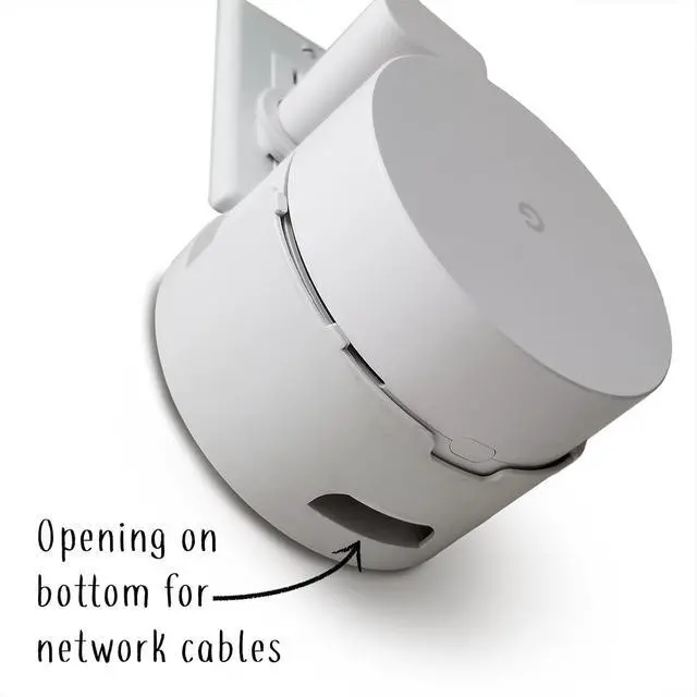 Alt view image 7 of 7 - Dot Genie Google WiFi [Old Rectangular Plug  NOT Current Round Plug] Outlet Holder Mount Stand: No Messy Screws! (3-Pack)