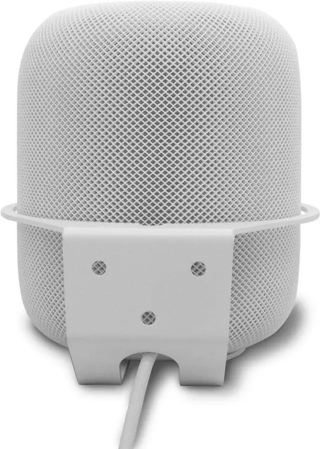 Alt view image 2 of 6 - ALLICAVER Wall Mount Compatible Apple HomePod, Speaker Mount for Homepod 2, Sturdy Metal Made Mount Stand Holder Compatible Apple HomePod, White