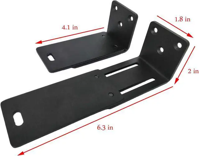 Alt view image 4 of 5 - Adjustable Wall Bracket Speaker Mount for WB-300 Sound Touch 300 Soundbar Soundbar 500 Soundbar 700 Speaker (Black)