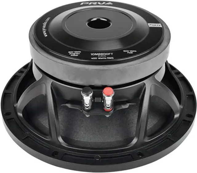 Alt view image 3 of 7 - 10 inch Midbass Speaker 10MB800FT, 800 Watts Program Power, 8 Ohm, 2.5 in Voice Coil, 400 Watts RMS Pro Audio Mid Bass Loudspeaker (Single)