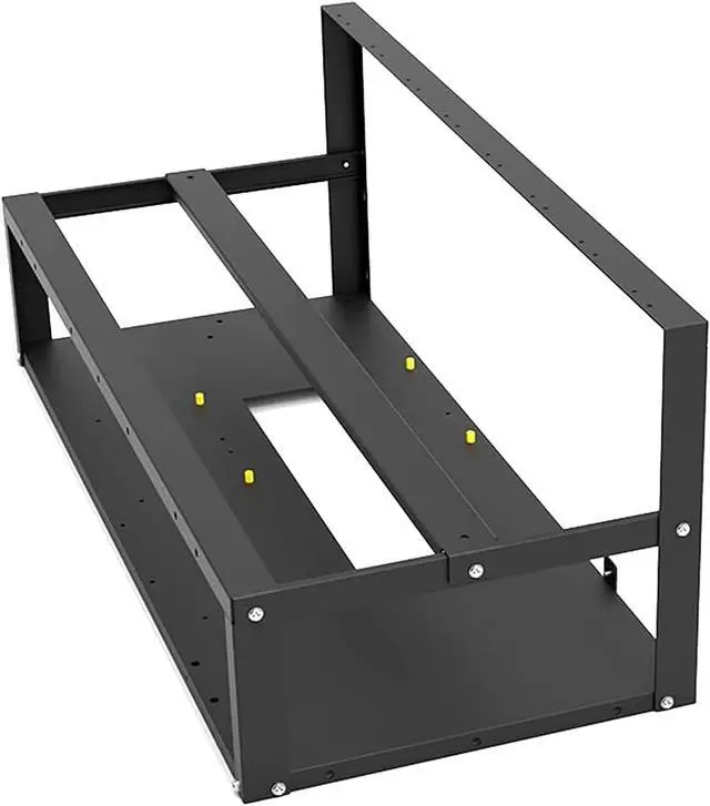 Main image of YJYGR Open Air Miner Mining Frame Rig Case, 8 GPU Steel Open Mining Rig Frame for Crypto Coin Currency Bitcoin for ATX - Only Mining Rig Frame Included (Color : 6 GPU)