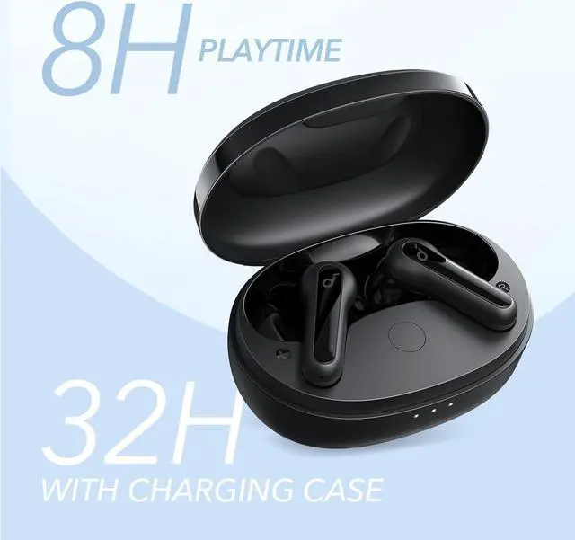 Alt view image 6 of 7 - by  Life P2 Mini True Wireless Earbuds Bluetooth 5.2 10mm Drivers for Big Bass Custom EQ 32H Playtime Fast Charging Comfortable Tiny Size for Daily Use Commute Work