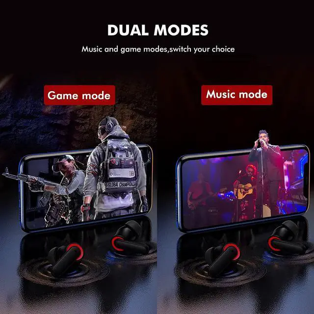 Alt view image 4 of 6 - Bluetooth 5.3 Headphones for iPhone 16 Pro Max 15 14 13 Samsung Z Fold 5 Flip 6, Wireless Earbuds Stereo Sound Noise-canceling in-Ear Earphones Mic for iPad Galaxy S24 Ultra S23 S22 S21 S20 Pixel 8 7