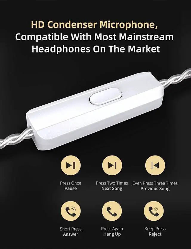 Alt view image 6 of 7 - KZ ZSN Pro X in Ear Monitor Dual Driver IEM Earphone 1BA 1DD Wired Earphone HiFi Sport Gaming Earbuds Headphones Compatibility for Phone Computer Tablet