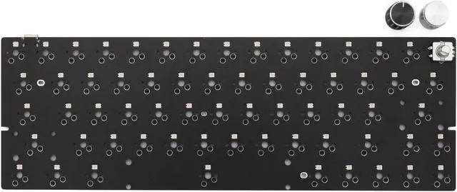 Alt view image 2 of 7 - KPREPUBLIC bm60ec bm60 EC RGB 60% gh60 hot swappable Custom Mechanical Keyboard PCB Programmed qmk VIA RGB Switch Type c Rotary Knob (BM60 EC PCB Only x1)