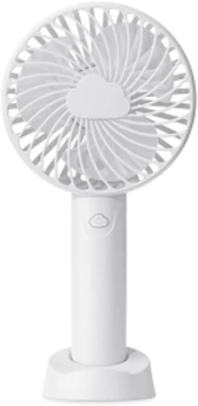 Main image of Small 3 Speeds Mini Desk Fan,USB Handheld Fan,Portable USB Fan Quiet for Home,Office,Travel,Outdoor,Bedroom Fan,Small Fan Strong Airflow (Color : White, Size : 2600mAh)