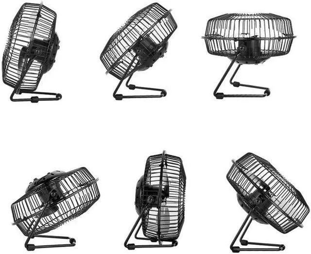 Alt view image 5 of 7 - Solar Ventilator 5.2W USB Solar Panel Powered Portable Fan for Cooling Ventilation Outdoor Home Travelling Chicken House Car Ventilation System 8 Inch