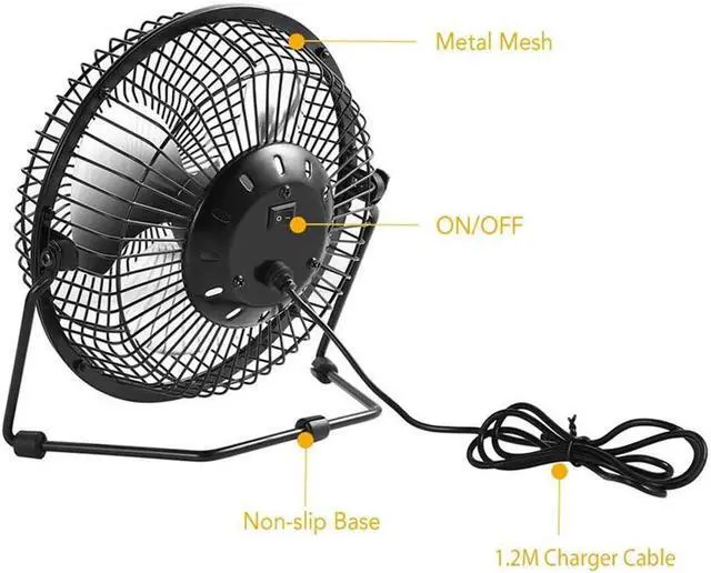 Alt view image 6 of 7 - Solar Ventilator 5.2W USB Solar Panel Powered Portable Fan for Cooling Ventilation Outdoor Home Travelling Chicken House Car Ventilation System 8 Inch