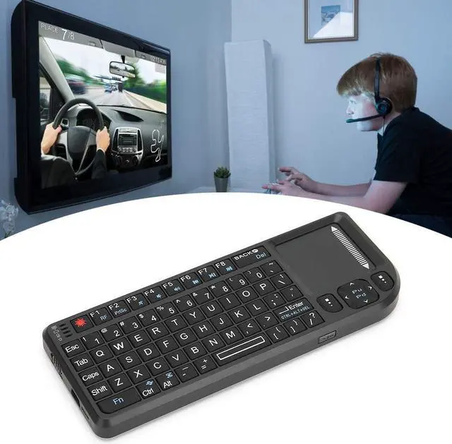 Alt view image 4 of 7 - Lazmin112 Wireless Mini Keyboard,Neutral Founctional, Keyboard,Touchpad Threeinone Multifunctional Wireless Keyboard 2.4G Mouth Touchpad Floating Operation