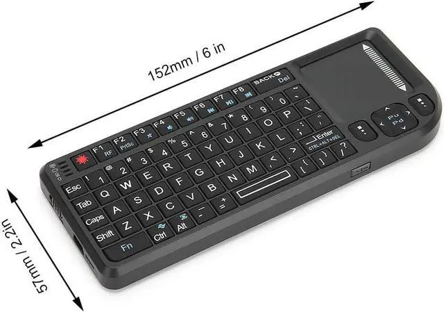 Alt view image 7 of 7 - Lazmin112 Wireless Mini Keyboard,Neutral Founctional, Keyboard,Touchpad Threeinone Multifunctional Wireless Keyboard 2.4G Mouth Touchpad Floating Operation