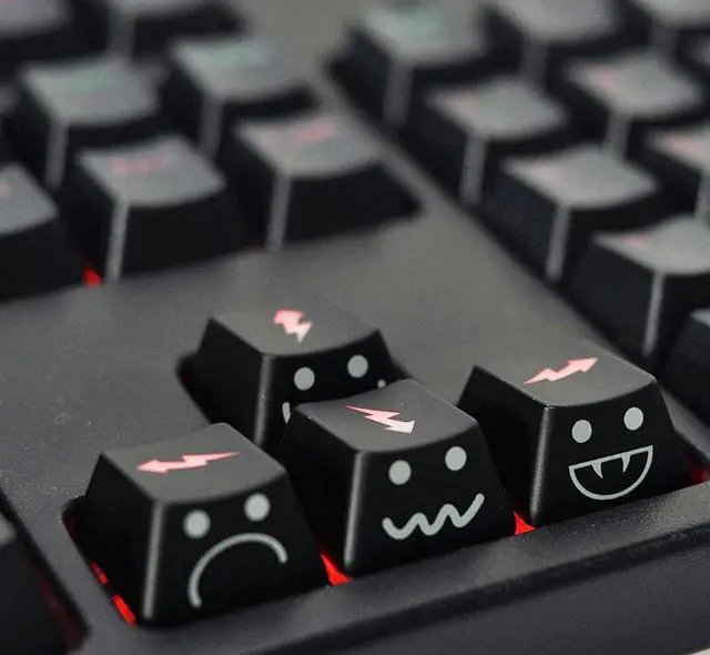 Alt view image 2 of 7 - Replacement WASD Arrow Keycaps UV Coating Backlit Double Shot Key Cap OEM Profile for All MX Mechanical Keyboard (8 Keys WASD+Arrow)