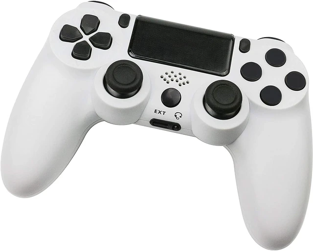 Alt view image 2 of 7 - Lyyes PS4 Wireless Controller with Vibration 6-axis Controller for Playstation 4(White)