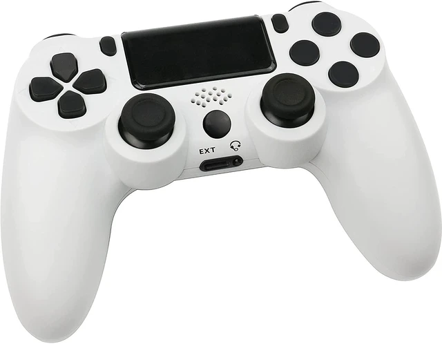 Alt view image 3 of 7 - Lyyes PS4 Wireless Controller with Vibration 6-axis Controller for Playstation 4(White)