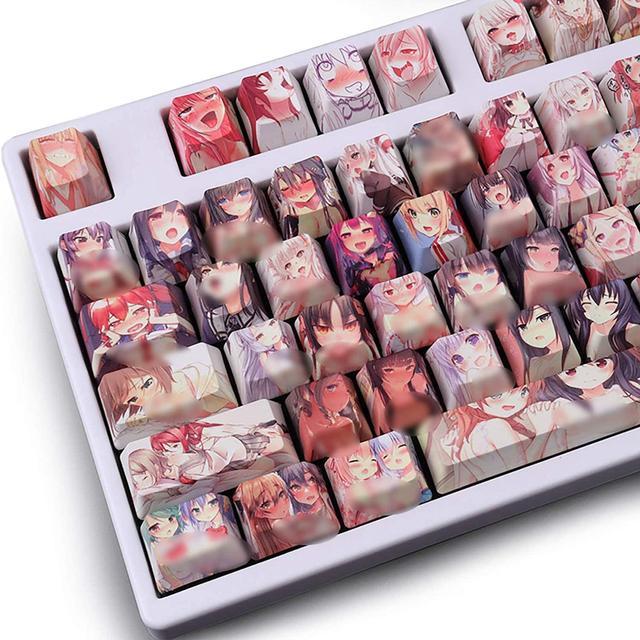 Anime Keycap V2 PBT Sublimation Mechanical Keyboard selling Keycaps 108 Key OEM Profile For Cherry Mx Switch Loose keycaps ONLY