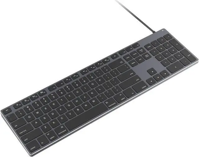 Main image of Aluminum USB Wired Keyboard with Numeric Keypad for Mac Pro Mini Mac iMac iMac Pro MacBook Pro/Air Laptop and PC Computer