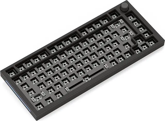 Alt view image 2 of 7 - Glorious Gaming - GMMK PRO Barebones Keyboard Kit (USA ANSI) Compact 75% Keyboard w/Knob, Black Aluminum, Custom DIY Mechanical Keyboard, TKL, Hotswap, Cherry MX Style, Backlit RGB, USB-C Removable